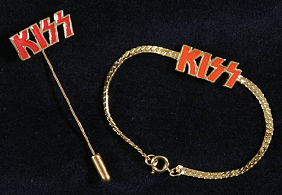 Vintage KISS Bracelet And Stick Pin From 1977