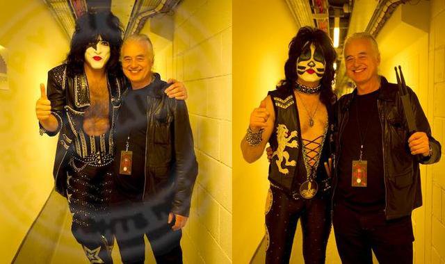 Paul Stanley And Jimmy Page/Eric Singer and Jimmy Page