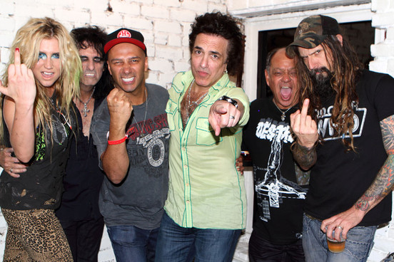 Ke$ha, Alice Cooper, Tom Morello, Paul Stanley, Cheech Marin and Rob Zombie.