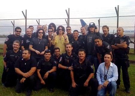 KISS And Sao Paulo Police Officers