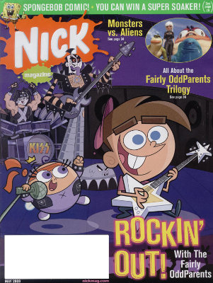 KISS on the cover of Nick Magazine