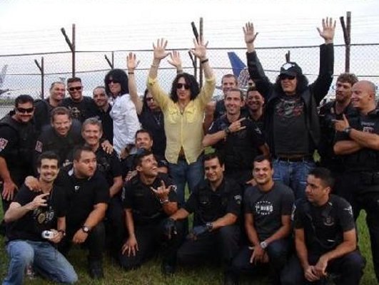 KISS And Brazilian Police Officers