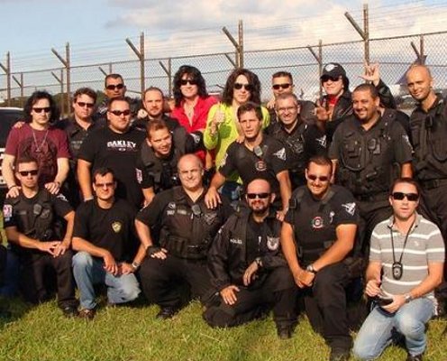 KISS And Brazilian Police Officers