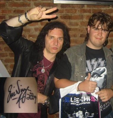 Eric Singer and Alan and Alan's Tattoo