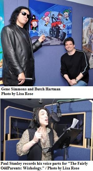 Gene Simmons and Butch Hartman (above) Paul Stanley (below)