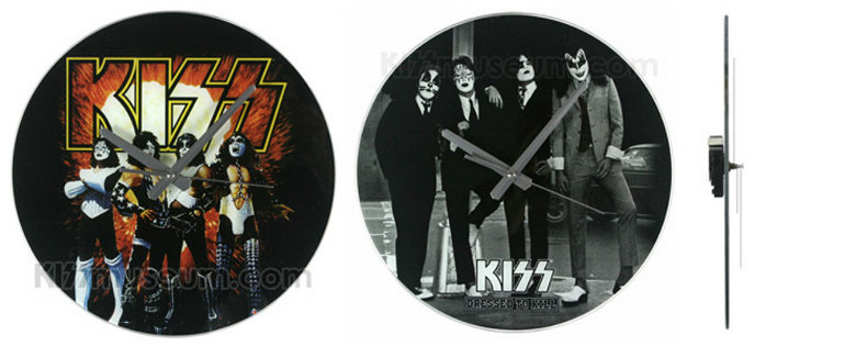 KISS Glass-Faced Wall Clocks