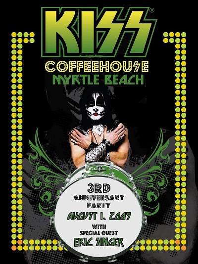 KISS Coffeehouse 3rd Anniversary Flyer