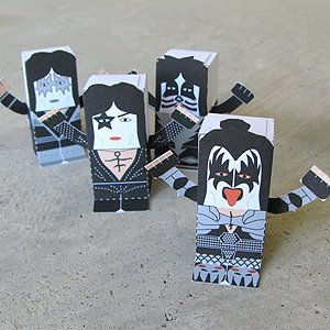 KISS Paper Toy Cut-Outs