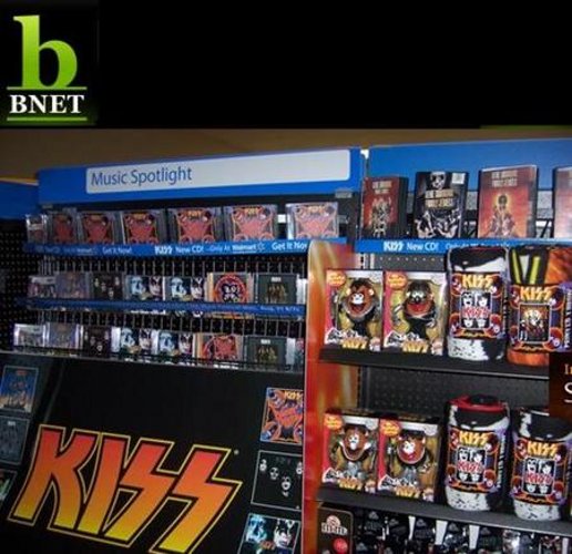 A KISS Korner's Display in Walmart