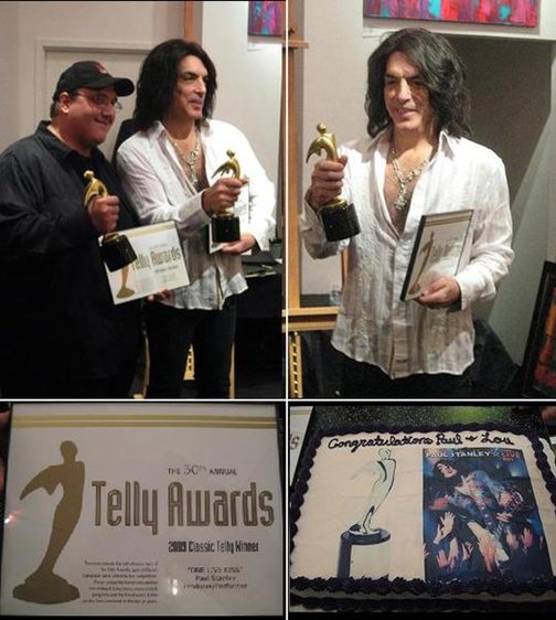 Paul Stanley Presented With Telly Award For One Live KISS