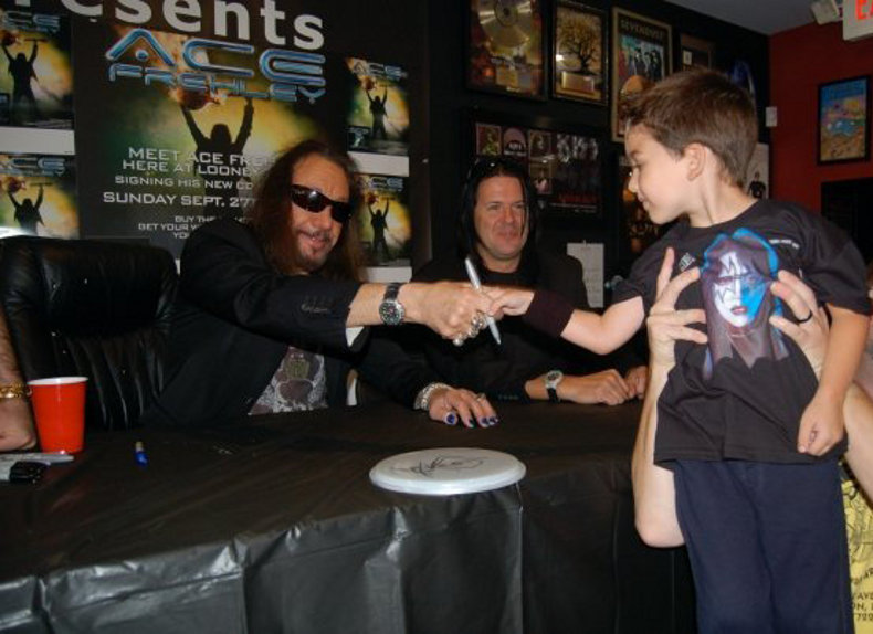 Ace Frehley and Corrado Jr.