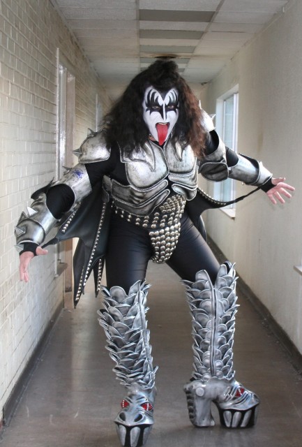 Bill France In Gene Simmons Costume