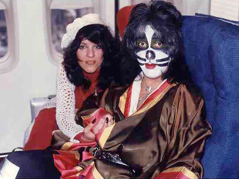 Lydia and Peter Criss in 1977