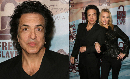 l. Paul Stanley. r. Paul Stanley and his wife Erin.