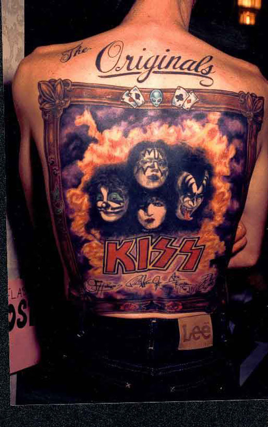 KISS Back Tattoo