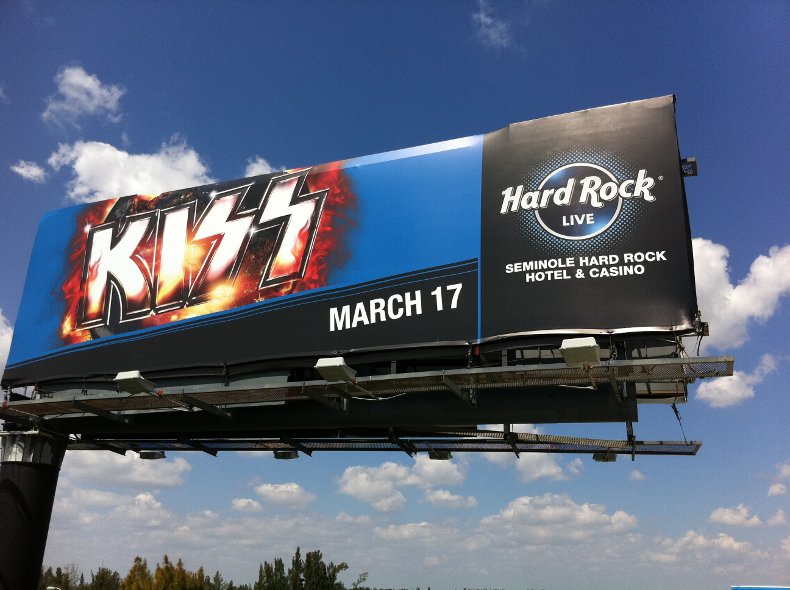 KISS Billboard In Hollywood, FL