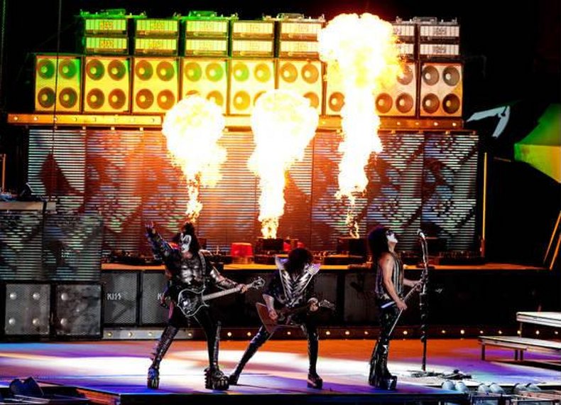 KISS performance at the Heavy Metal festival at Jean-Drapeau in Montreal on Sunday, July 24, 2011.