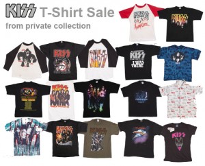 Huge collection of rare KISS T-shirts, vintage and new, up for sale ...